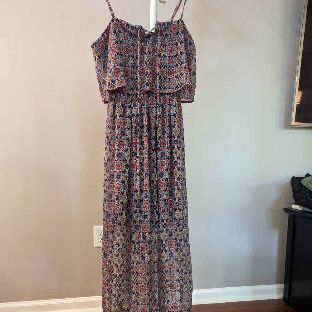 As U Wish Multi-Colored Maxi Dress